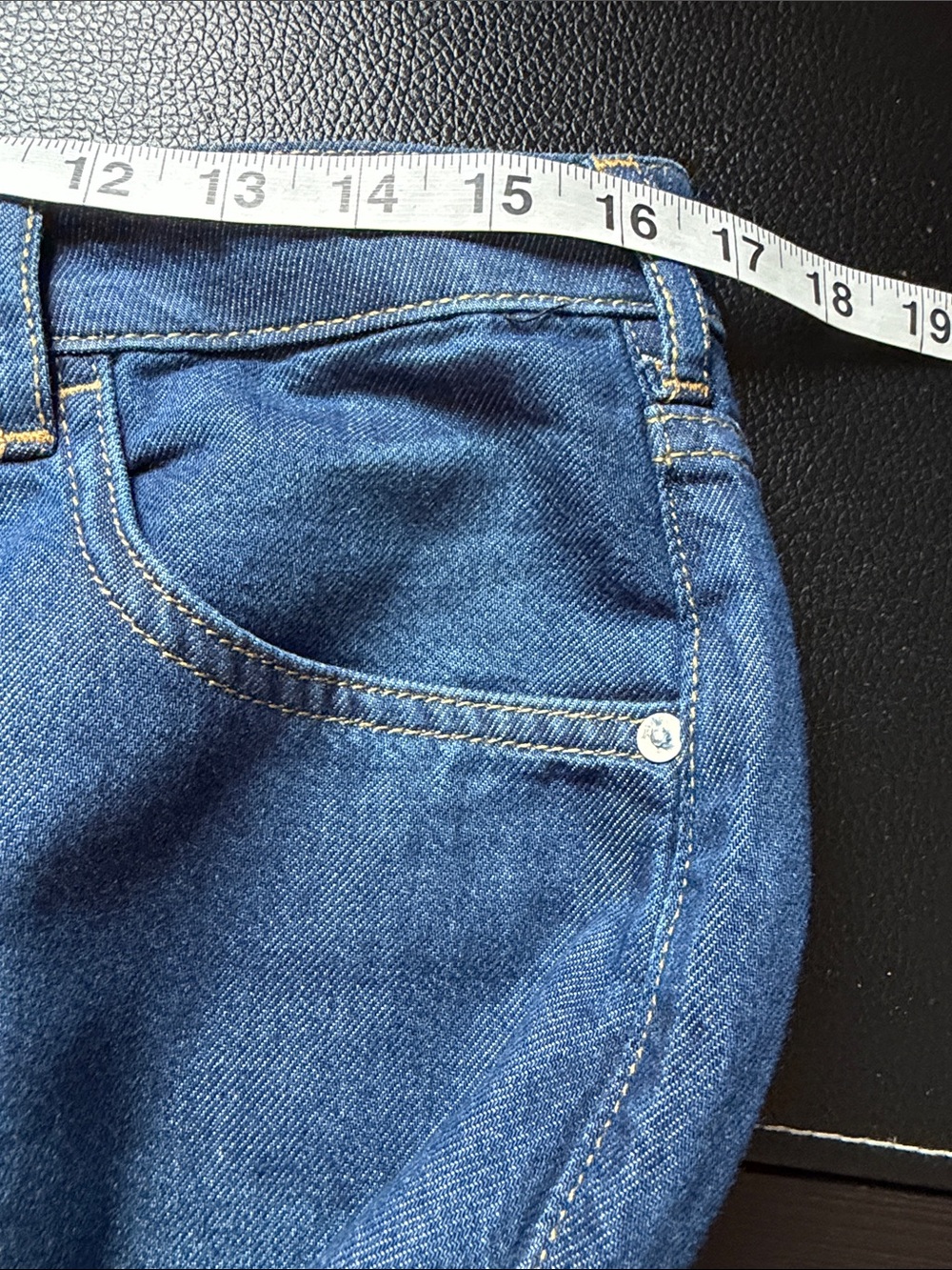Anthropologie Pilcro the Annie Jean Dark Wash Wide Leg Baggy Sz 31 Petite NEW - Picture 12 of 14